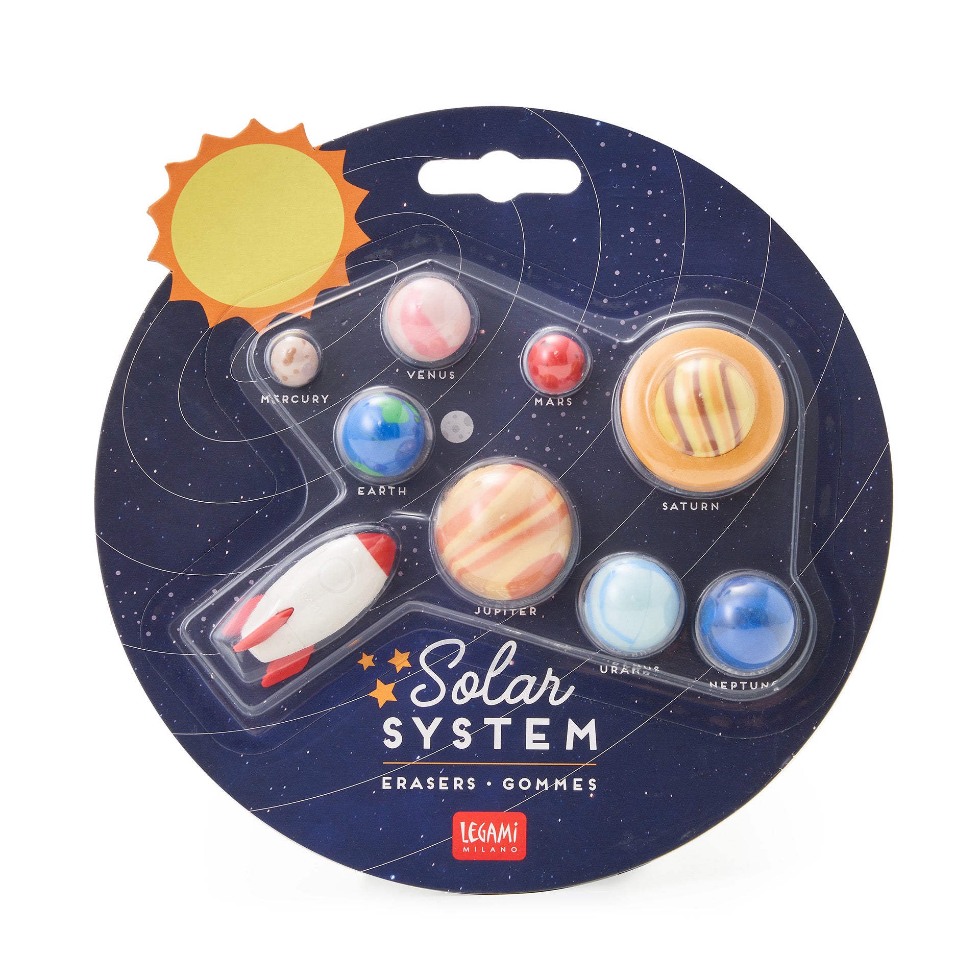 Legami Set Di 9 Gomme - Solar System