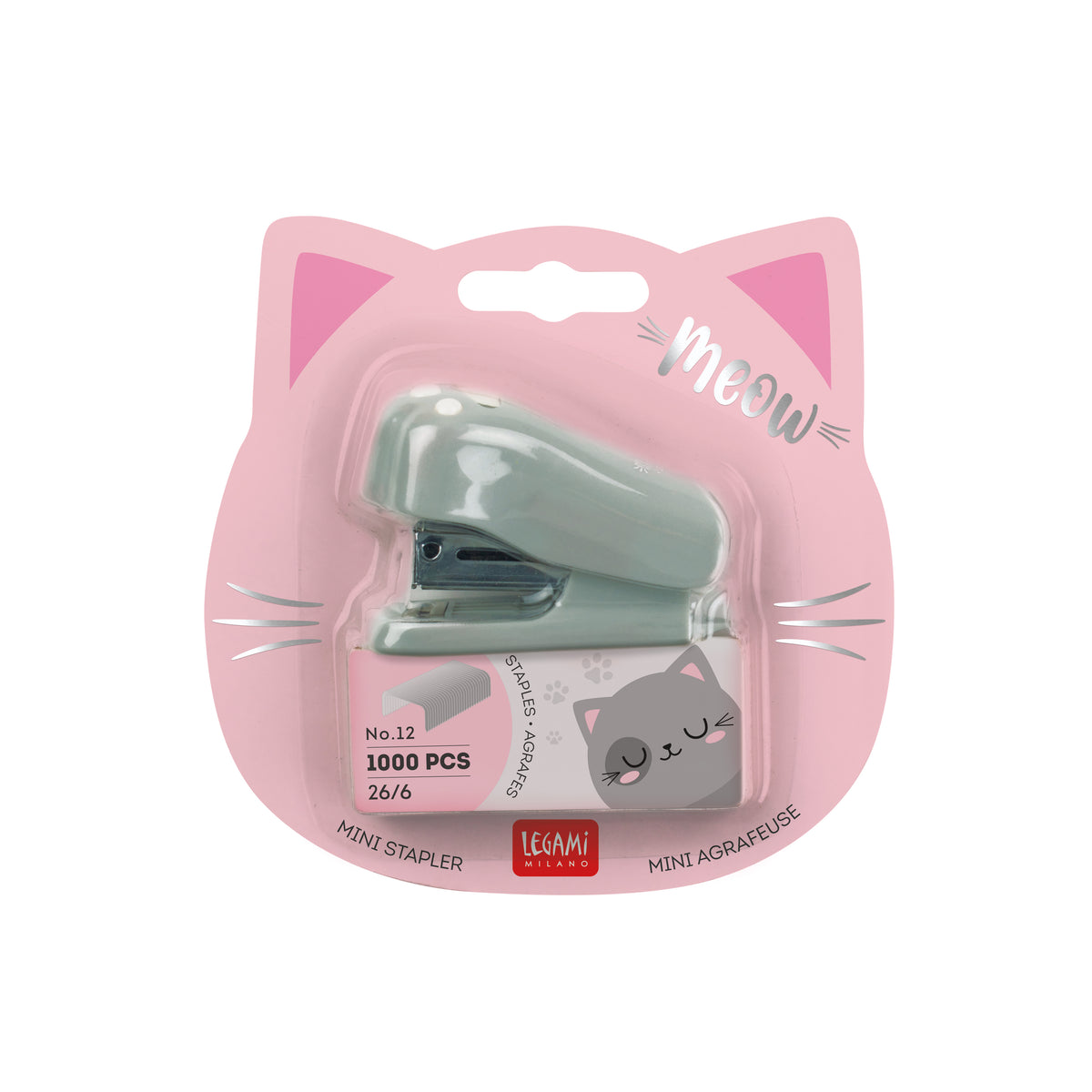 Legami Mini Cucitrice Con Levapunti - Meow Kitty
