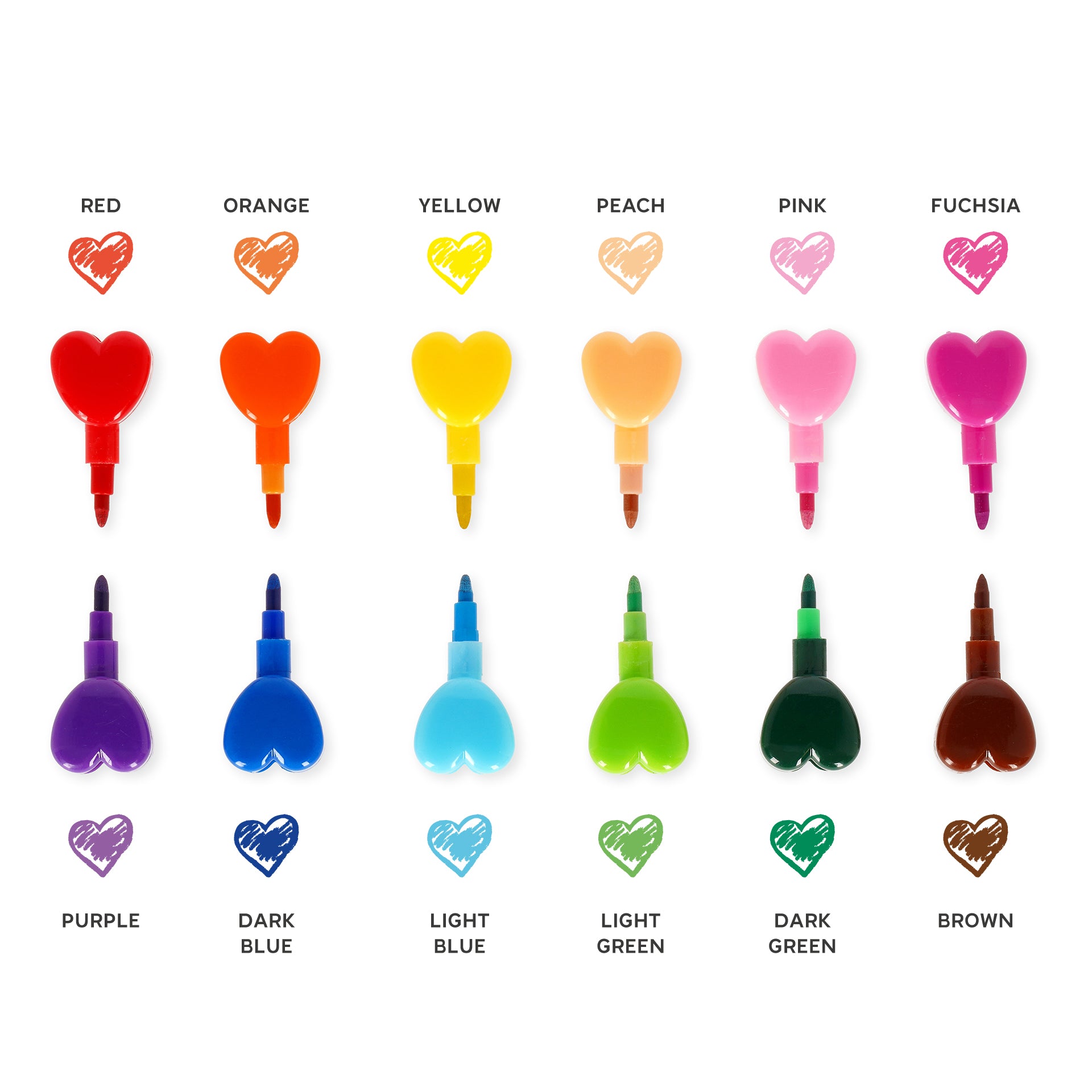 Legami 12 Pastelli - Dream In Colour - Heart