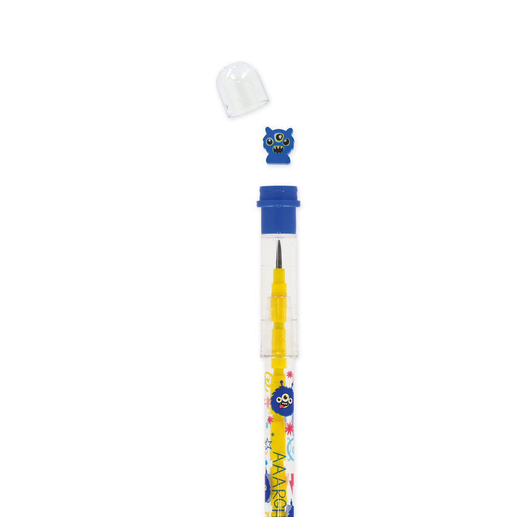 Legami Matita Impilabile Con Gomma - Monster