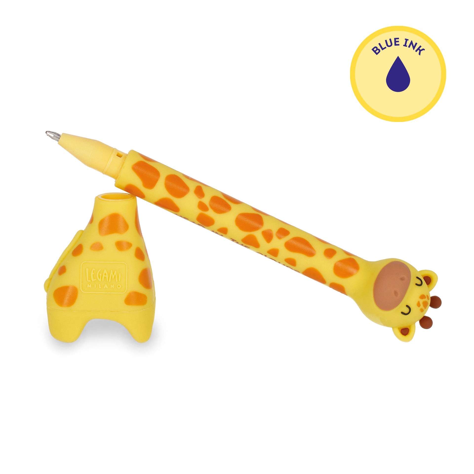 Legami Penna A Sfera Giraffa Con Base