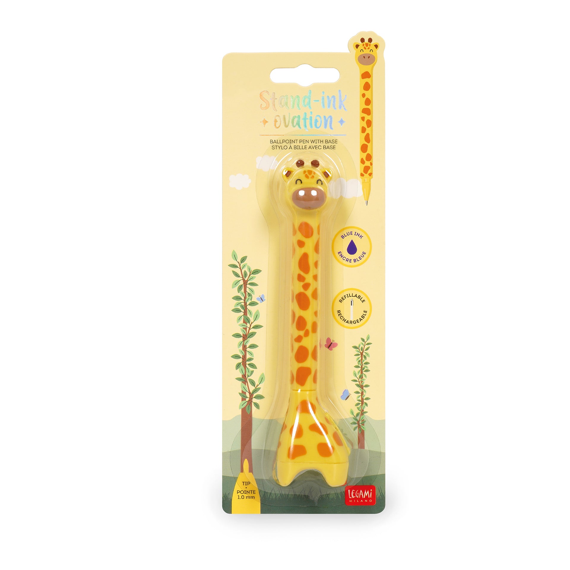 Legami Penna A Sfera Giraffa Con Base