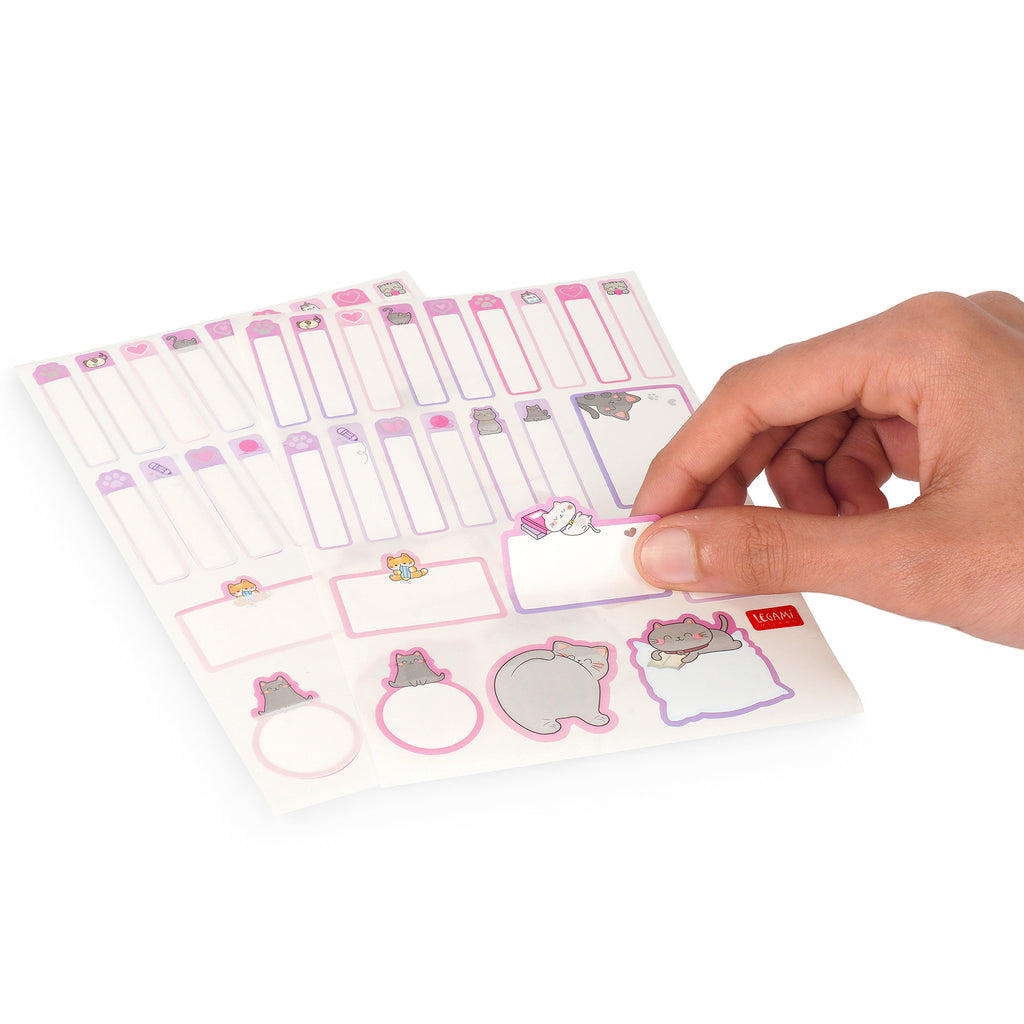 Legami Etichette Adesive Con Pellicola Protettiva - Kitty