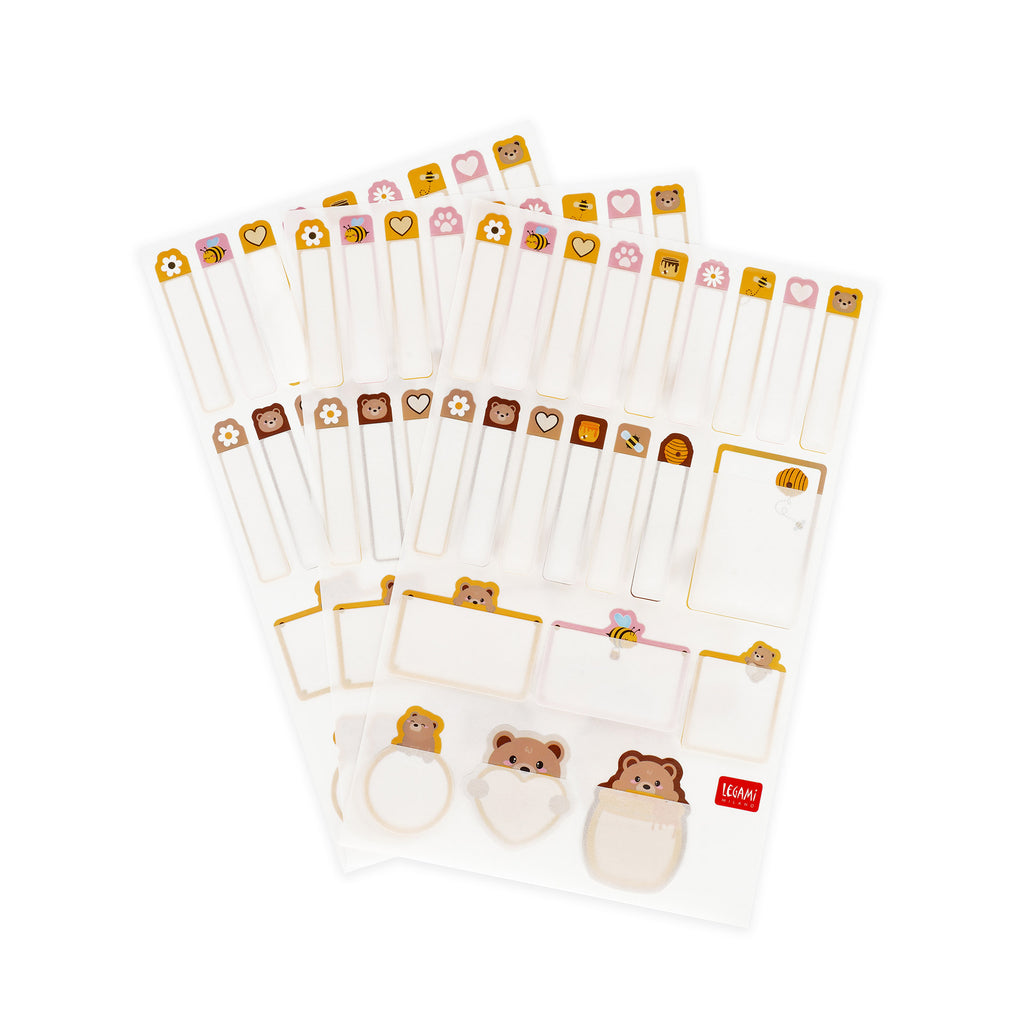 Legami Etichette Adesive Con Pellicola Protettiva - Teddy Bear