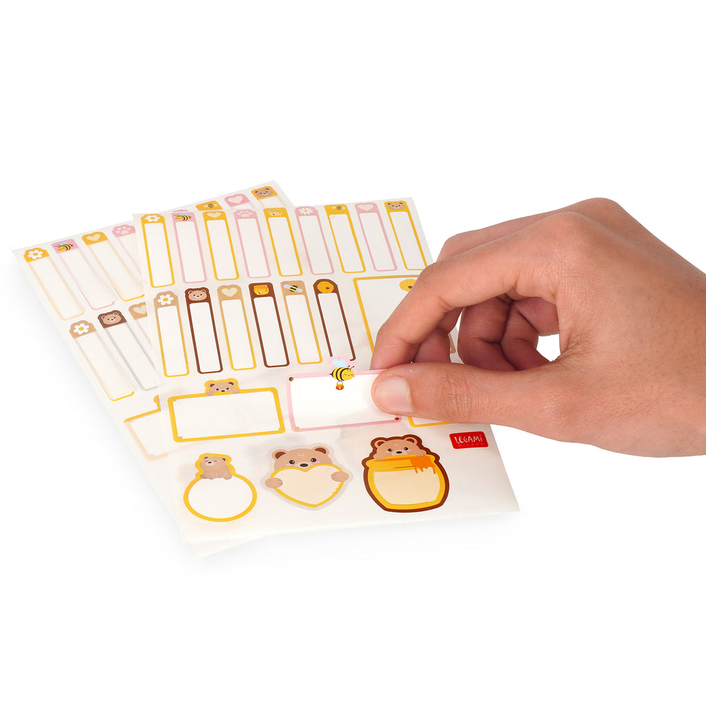 Legami Etichette Adesive Con Pellicola Protettiva - Teddy Bear