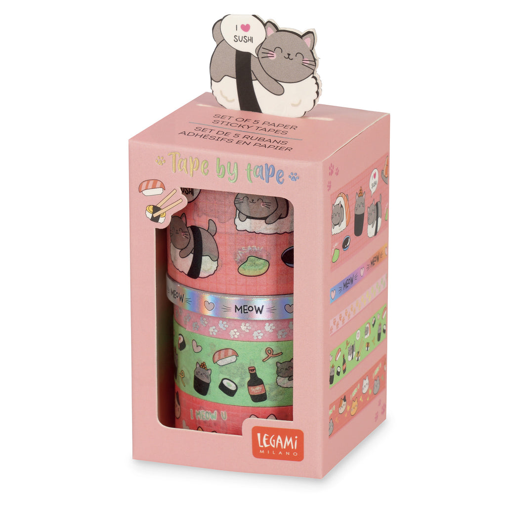 Legami Set Di 5 Nastri Adesivi Decorativi Di Carta - Kitty