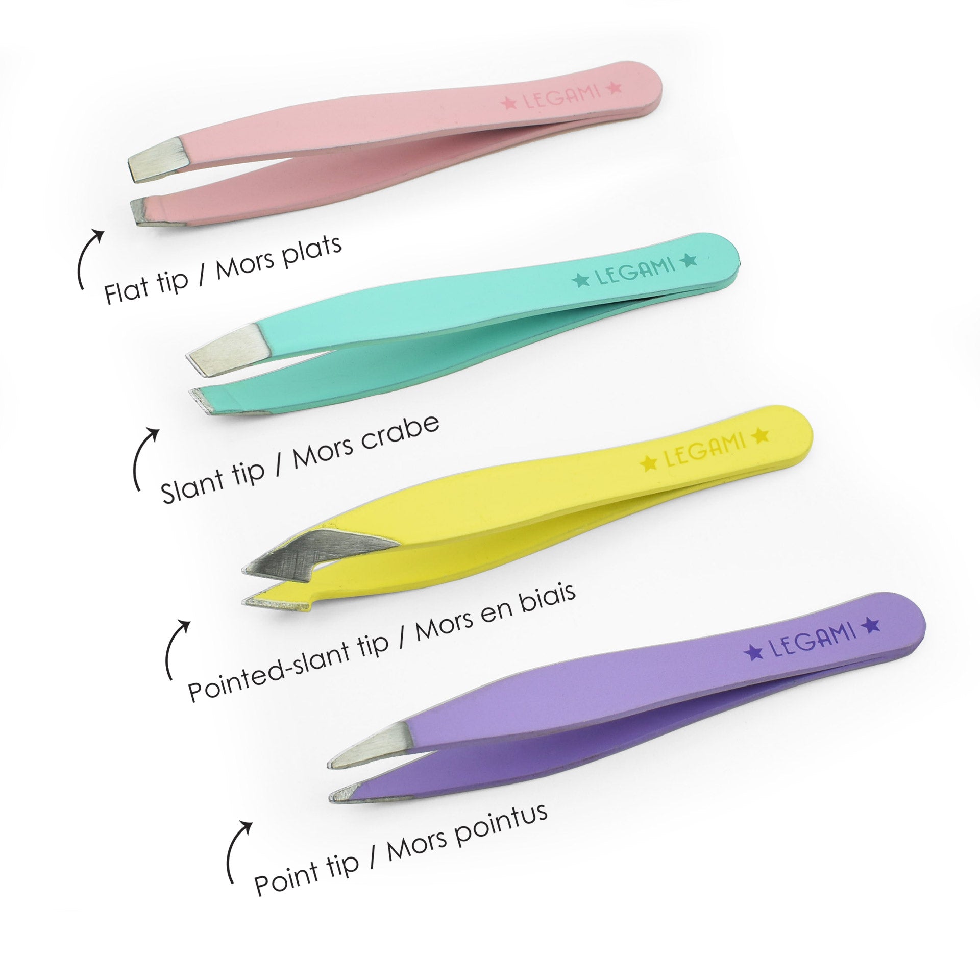 Legami Set Di 4 Mini Pinzette - Multicolor