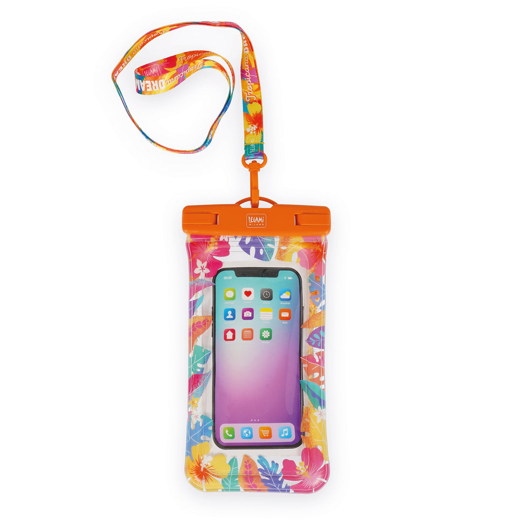 Legami Floating Waterproof Smartphone Pouch - Tropicana Dream