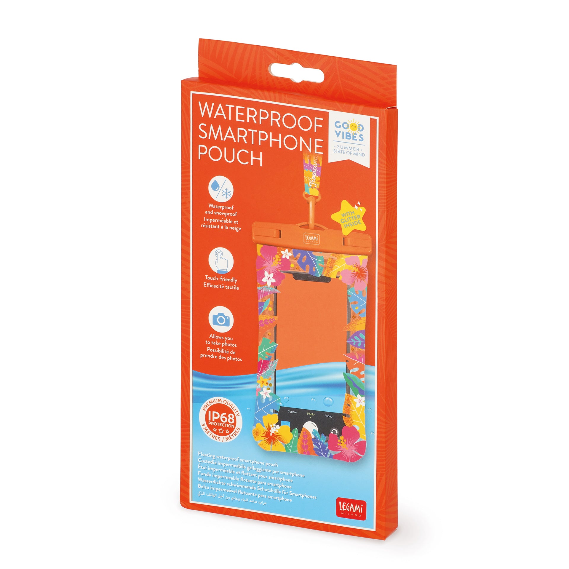 Legami Floating Waterproof Smartphone Pouch - Tropicana Dream
