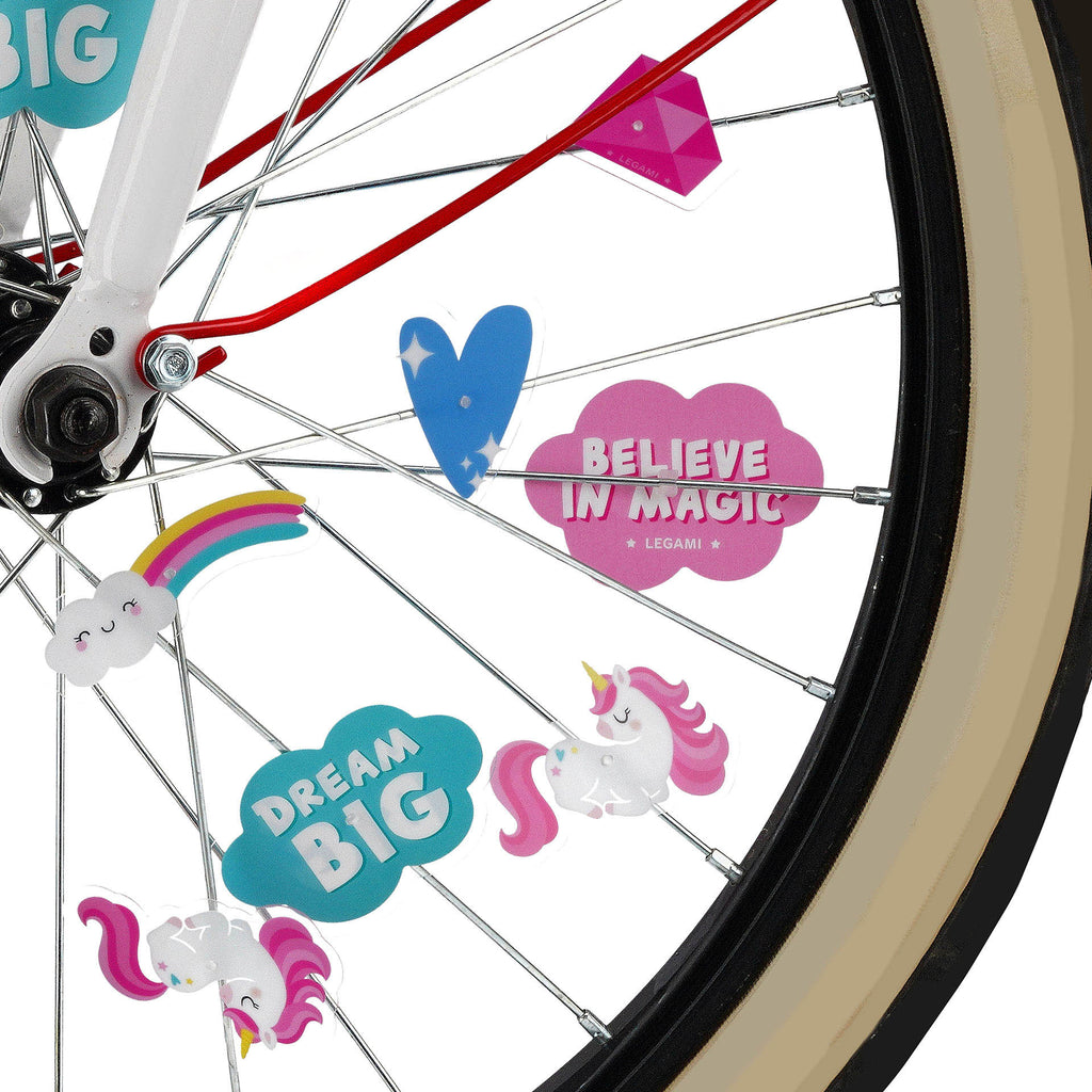 Legami Set Di 30 Decorazioni Per I Raggi Della Bicicletta - Unicorno - immagine 2