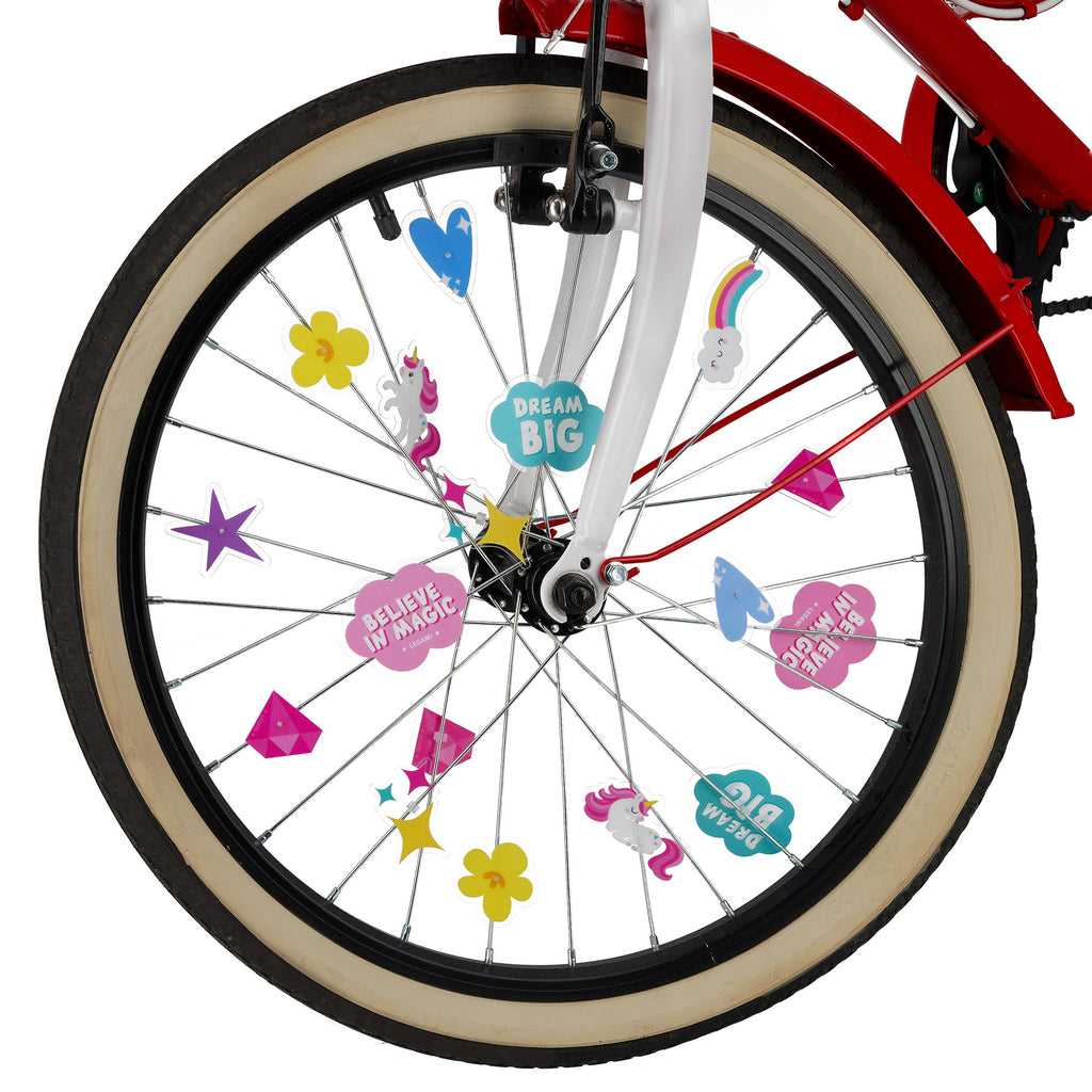Legami Set Di 30 Decorazioni Per I Raggi Della Bicicletta - Unicorno - immagine 3
