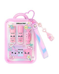 NEW MAKE UP TRAVEL CASE CON CHARM ROSA TRI- COASTAL DREAMPOP